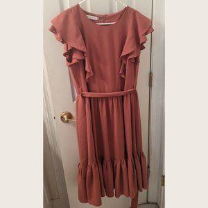 Ivy City Co. Clary dress in Magnolia Pink. Size XXL
